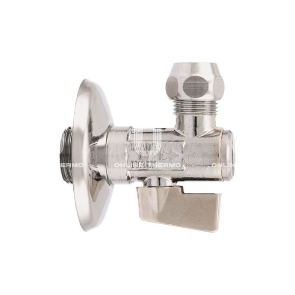 Кран шаровый угловой с фильтром для смесителей Itap 9060012 1/2"x 10 НР-ЦС, 906, с розеткой, с цанговым соединением под медную трубку