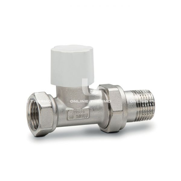 Радиаторный клапан ручной регулировки Luxor 10262700, 3/4" ВР-НР, прямой, хромированный