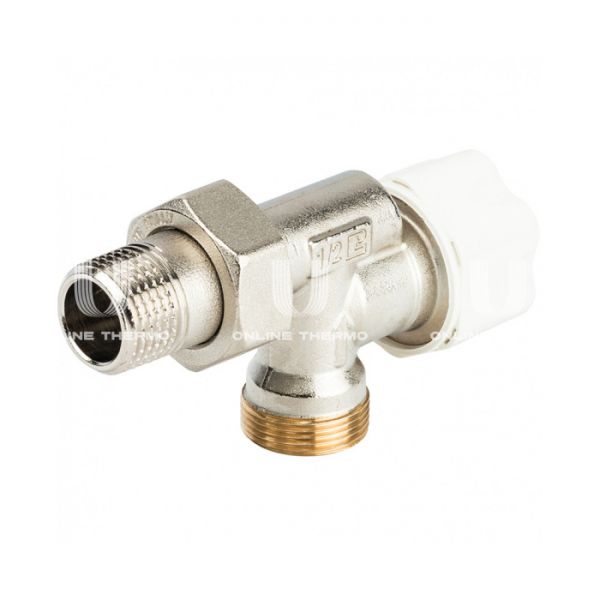 Термостатический клапан (терморегулятор) Luxor 13102100, 1/2" НР, осевой, хромированный, с преднастройкой