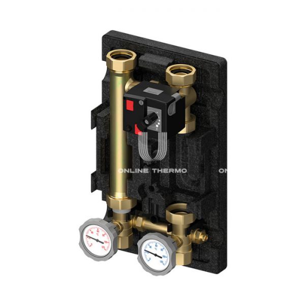 Насосная группа Meibes MK M45841.5EARU, смесительная с электронным термостатом, DN 25 (1"), без насоса, подача справа