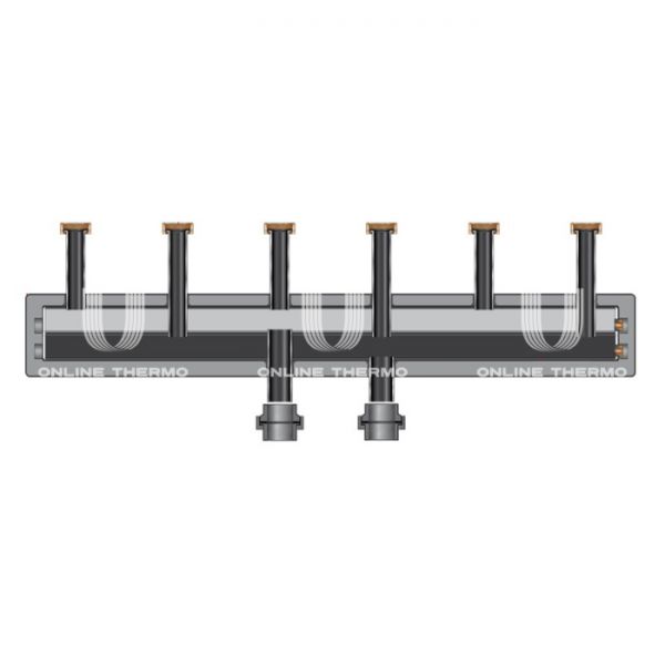 Модульный распределительный коллектор Meibes M66301.81, до 130 кВт, конструкционная сталь