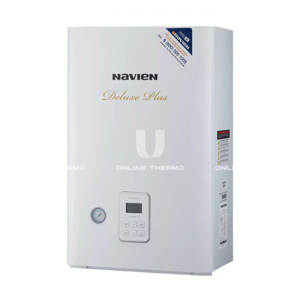 Настенный газовый котел Navien Deluxe Plus -30k, PNDX0030LD001, двухконтурный, закрытая камера, 30 кВт