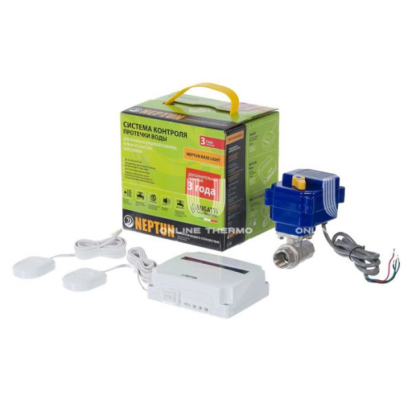 Кран шаровый с электроприводом Neptun Bugatti Pro 220В 43054037000005 1"1/2 ВР