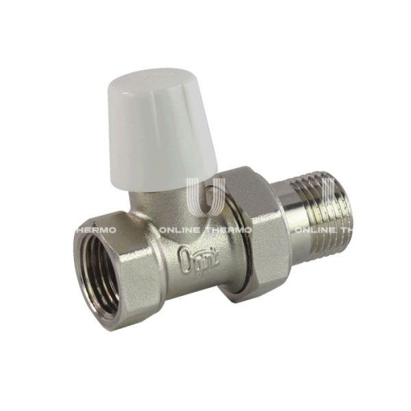 Запорный радиаторный клапан ручной Ogint 3/4" ВР, прямой