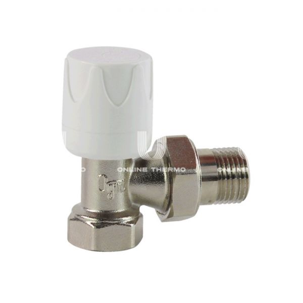 Радиаторный клапан ручной регулировки Ogint 1/2" ВР, угловой