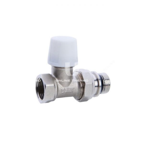 Запорный радиаторный клапан ручной Ogint 3/4" ВР, прямой, с антипротечкой