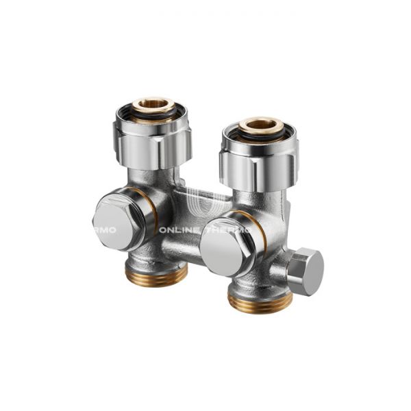 Узел нижнего подключения Oventrop 1015943, 3/4" НГ-НР, Multiflex F, прямой