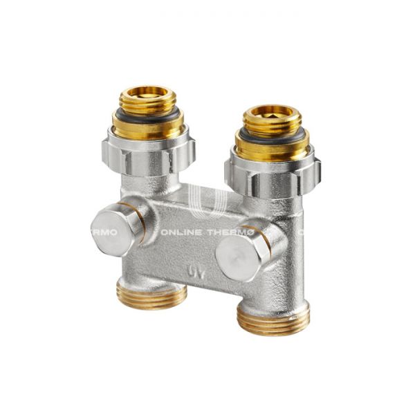 Узел нижнего подключения Oventrop 1016363, 1/2"х3/4" НР-НР, прямой перекрестный