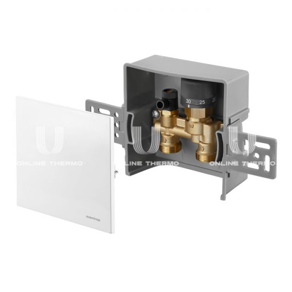 Набор терморегулятора Oventrop Unibox E RTL 1022731, 20-40°C, крышка белый пластик