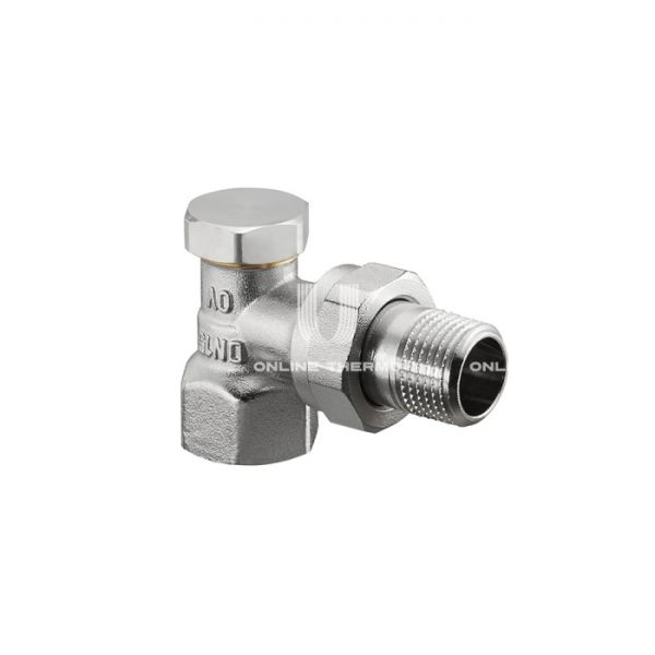 Запорный радиаторный клапан (вентиль) ручной регулировки Oventrop 1091063, DN20, 3/4" ВР-НР, Combi 2, угловой