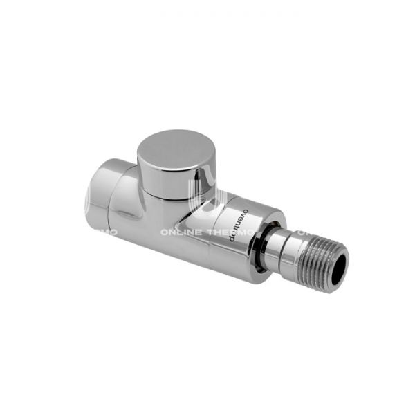 Запорный радиаторный клапан (вентиль) ручной регулировки Oventrop 1167052, DN15, 1/2" ВР-НР, Combi E, прямой, хромированный