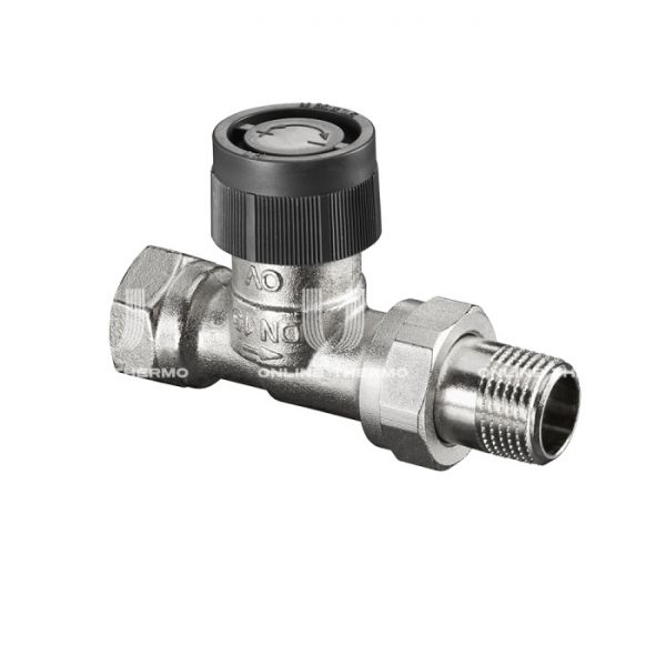 Термостатический клапан (терморегулятор) Oventrop 1181108, DN25, 1" ВР-НР, серия A, прямой, без преднастройки