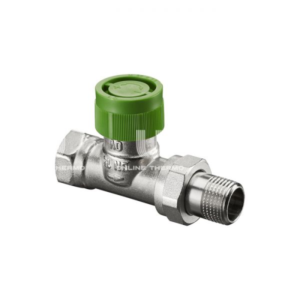 Термостатический клапан (терморегулятор) Oventrop 1187608, DN25, 1" ВР-НР, серия AZV, прямой, с преднастройкой