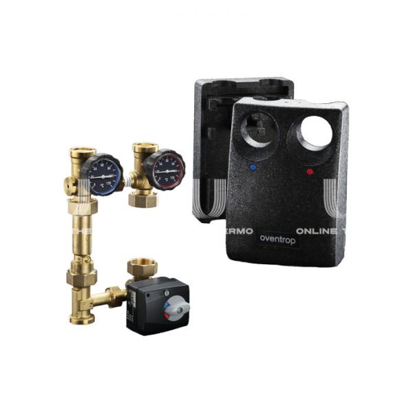 Насосная группа Oventrop Regumat M3-130 1355271, смесительная с приводом, DN 25 (1"), без насоса, подача справа