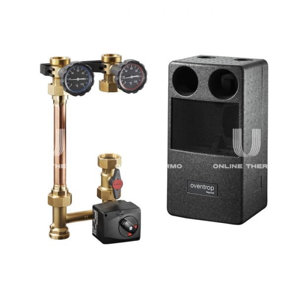 Насосная группа Oventrop Regumat M3-180 1357270, смесительная с приводом, DN 25 (1"), без насоса, доп. шаровый кран, подача справа