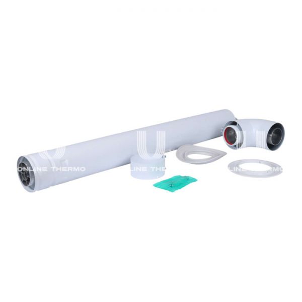 Комплект дымохода Protherm 0020199379 для горизонтального прохода через стену, 60/100 мм, 750 мм, коаксиальный