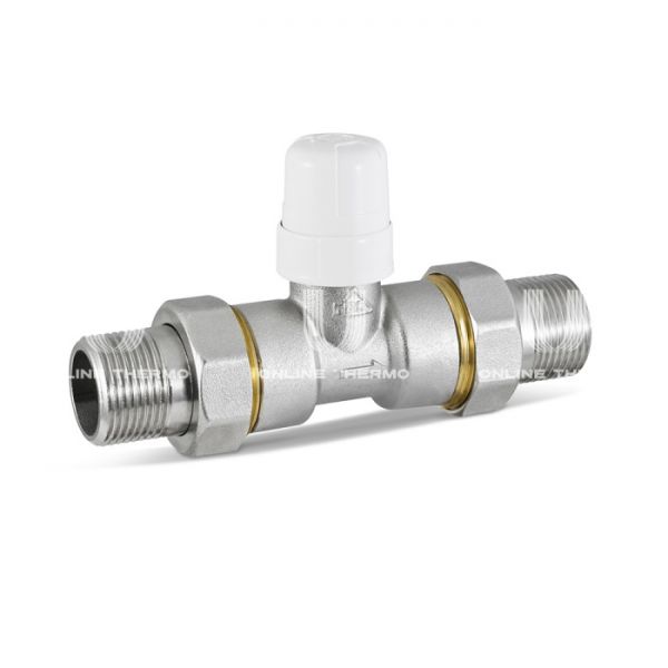 **Двухходовой зонный (зональный) клапан RBM 08140620 со сгонами 1" НР, нормально закрытый, компактный