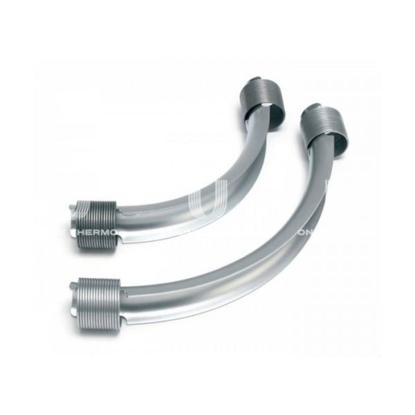 Фиксатор поворота 90° с кольцами (направляющий отвод) Rehau Rautitan 11386411002 для труб 32 мм, оцинкованная сталь