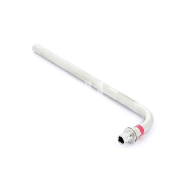 Трубка для подключения радиатора Rehau Rautitan 12662721001, Г-образная 20/1000, 15х1.0, нержавеющая сталь, аксиальная