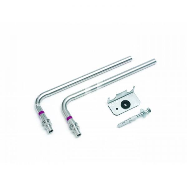 Комплект трубок для подключения радиатора Rehau Rautitan 12663721001, Г-образная 16/250, нержавеющая сталь, аксиальная