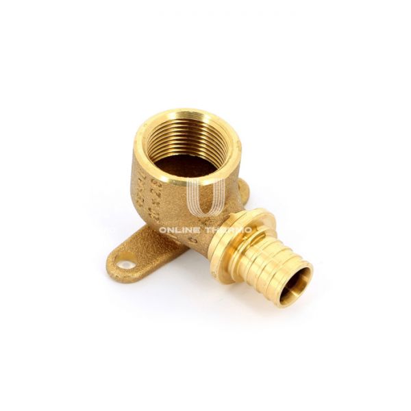 Угольник настенный (водорозетка) с внутренней резьбой Rehau Rautitan RX+ 14563601001, 20х3/4", высота 40 мм, с креплением, аксиальный