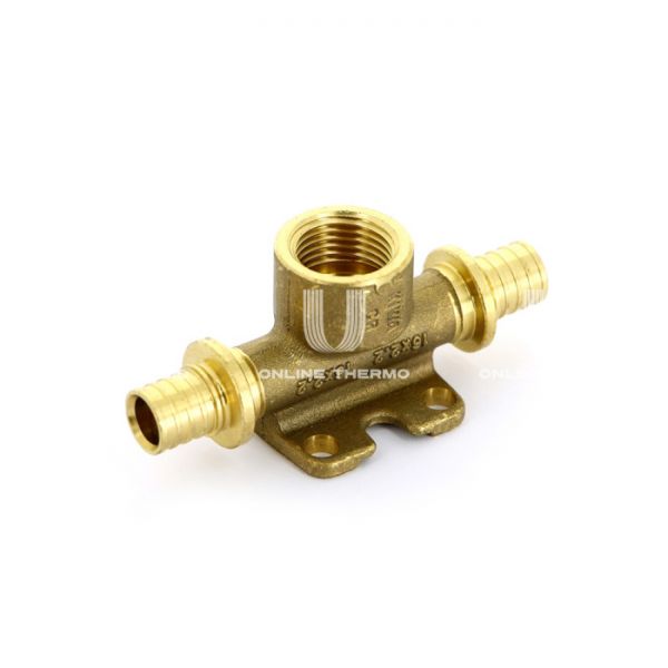 Тройник настенный (водорозетка) с внутренней резьбой Rehau Rautitan RX+ 14564041001, 20х1/2"х20, короткий, аксиальный