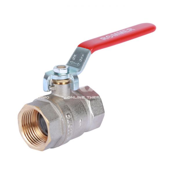 Кран шаровый Rommer RBV-0001-0110325, 1" ВР-ВР, стандартный, ручка-рычаг