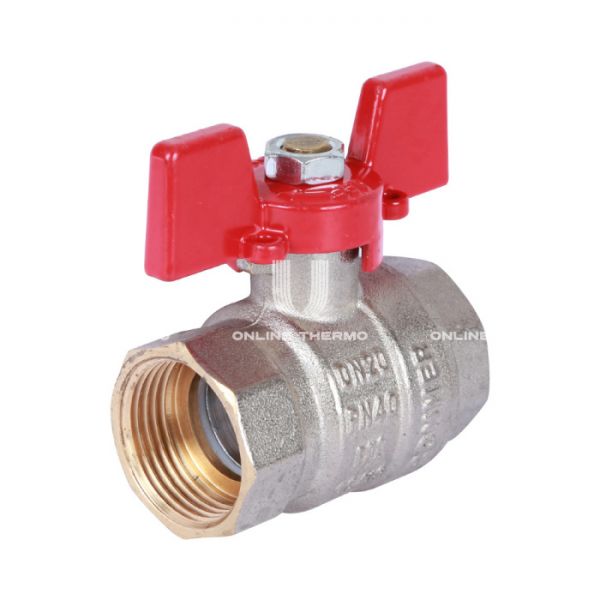 Кран шаровый Rommer RBV-0003-0110220, 3/4" ВР-ВР, стандартный, ручка-бабочка