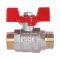 Кран шаровый Rommer RBV-0007-0410220, 3/4" НР-НР, стандартный, ручка-бабочка