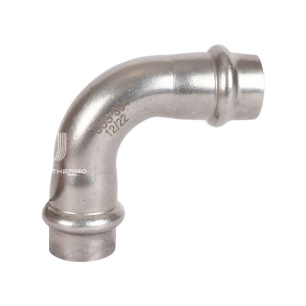 Угольник (угол) 90° двураструбный Rommer RSS-0003-000015, 15 мм, пресс-обжим