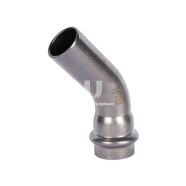 Угольник (угол) 45° однораструбный Rommer RSS-0004-000022, 22 мм, пресс-обжим