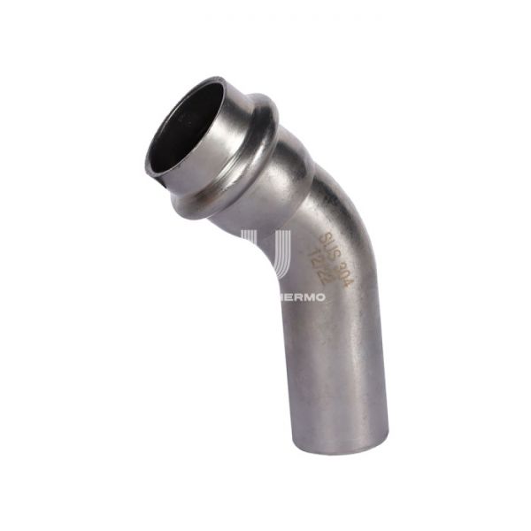 Угольник (угол) 45° однораструбный Rommer RSS-0004-000022, 22 мм, пресс-обжим