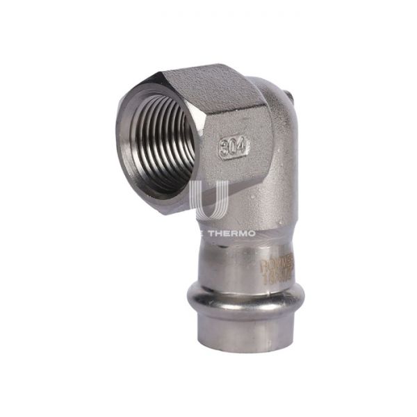 Угольник-вставка переходной однораструбный с внутренней резьбой Rommer RSS-0009-001812, 1/2"?18 мм, пресс-обжим