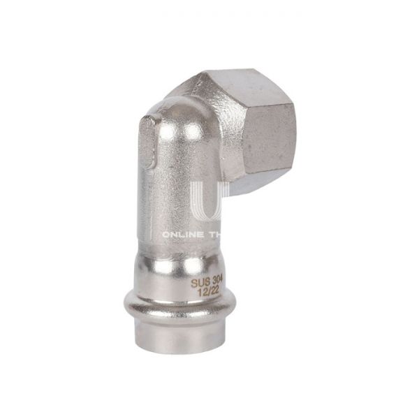 Угольник-вставка переходной однораструбный с внутренней резьбой Rommer RSS-0009-002234, 3/4"?22 мм, пресс-обжим