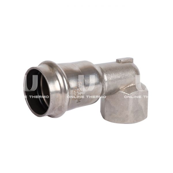 Угольник-вставка переходной однораструбный с внутренней резьбой Rommer RSS-0009-002834, 3/4"?28 мм, пресс-обжим