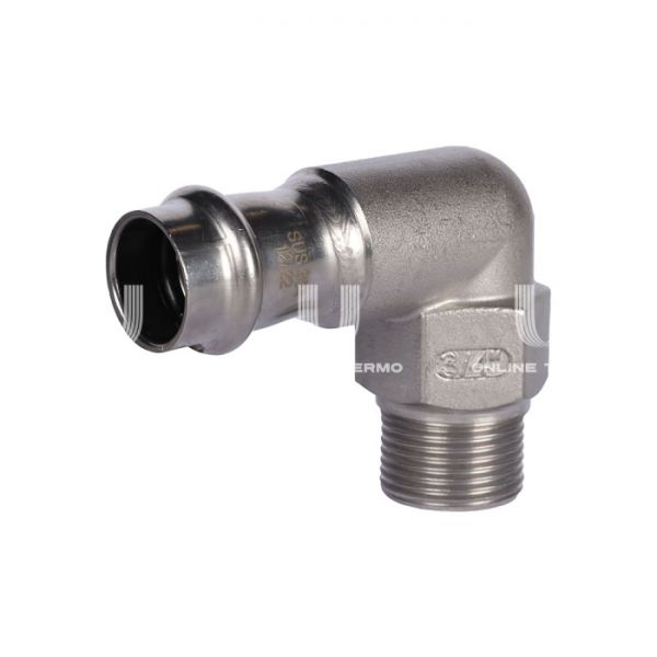 Угольник-вставка переходной однораструбный с внутренней резьбой Rommer RSS-0010-001834, 3/4"?18 мм, пресс-обжим