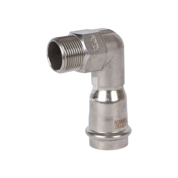 Угольник-вставка переходной однораструбный с внутренней резьбой Rommer RSS-0010-002834, 3/4"?28 мм, пресс-обжим