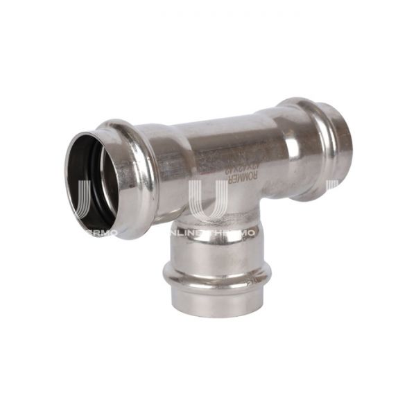 Тройник трераструбный равносторонний Rommer RSS-0013-000042, 42 мм, пресс-обжим