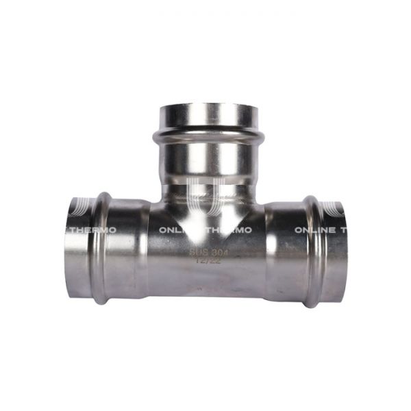 Тройник трераструбный равносторонний Rommer RSS-0013-000054, 54 мм, пресс-обжим