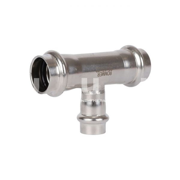 Тройник трераструбный переходной Rommer RSS-0014-221522, 22?15?22 мм, пресс-обжим