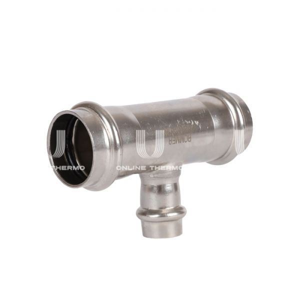 Тройник трераструбный переходной Rommer RSS-0014-281528, 28?15?28 мм, пресс-обжим