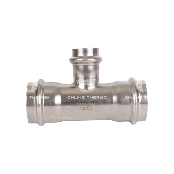 Тройник трераструбный переходной Rommer RSS-0014-352235, 35?22?35 мм, пресс-обжим