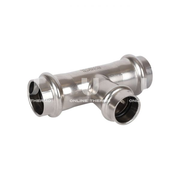 Тройник двураструбный переходной с внутренней резьбой Rommer RSS-0015-003512, 1/2"?35 мм, пресс-обжим