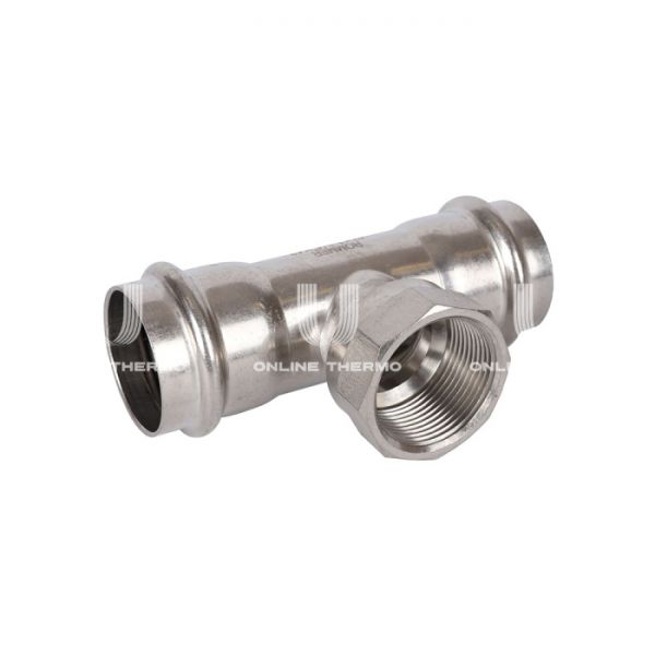 Тройник двураструбный переходной с внутренней резьбой Rommer RSS-0015-042114, 1 1/4"?42 мм, пресс-обжим