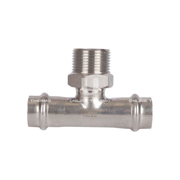 Тройник двураструбный переходной с внутренней резьбой Rommer RSS-0016-001834, 3/4"?18 мм, пресс-обжим