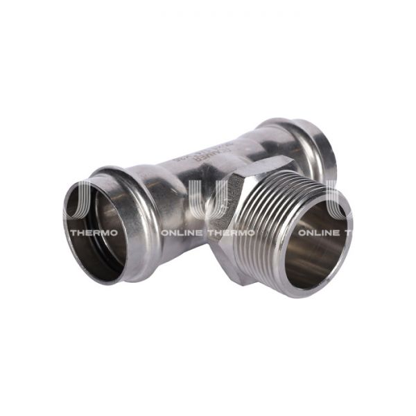 Тройник двураструбный переходной с внутренней резьбой Rommer RSS-0016-035114, 1 1/4"?35 мм, пресс-обжим