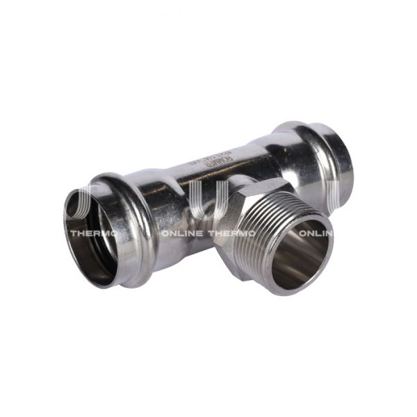 Тройник двураструбный переходной с внутренней резьбой Rommer RSS-0016-042114, 1 1/4"?42 мм, пресс-обжим