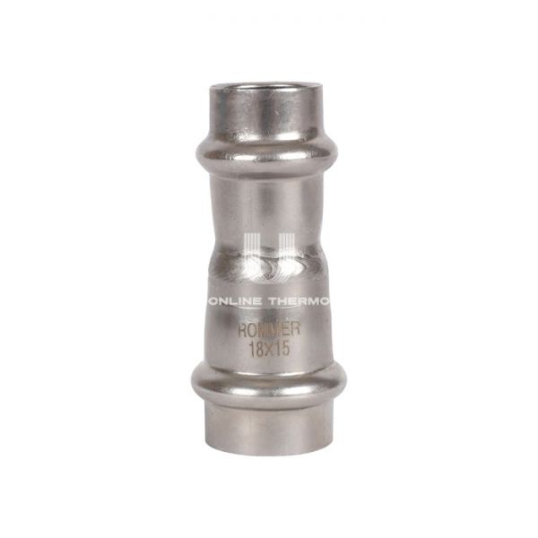 Муфта двураструбная переходная Rommer RSS-0018-001815, 18?15 мм, пресс-обжим