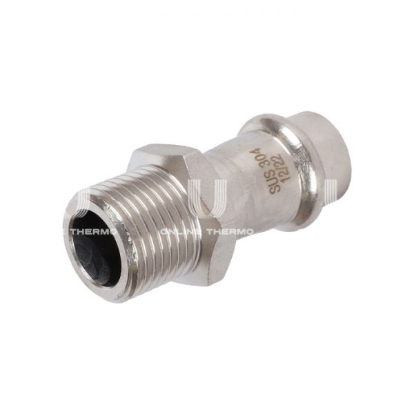 Переходник однораструбный с внутренней резьбой Rommer RSS-0021-001512, 1/2"?15 мм, пресс-обжим