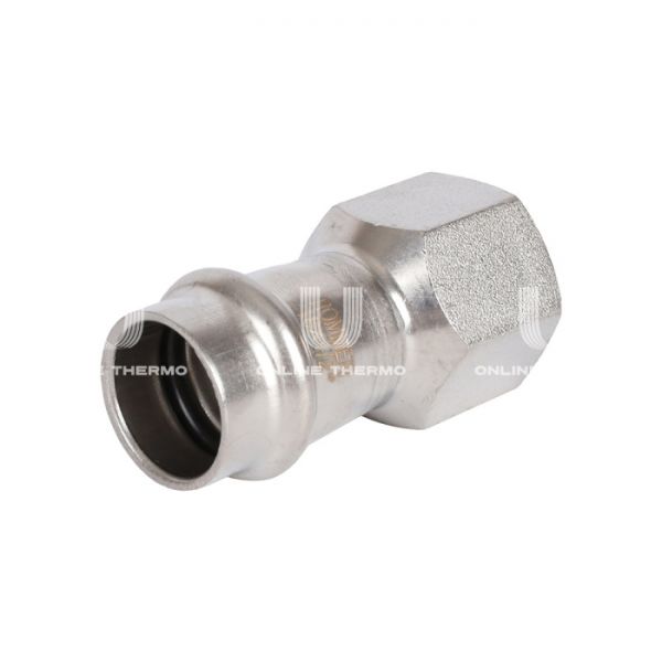 Переходник однораструбный с внутренней резьбой Rommer RSS-0022-001812, 1/2"?18 мм, пресс-обжим